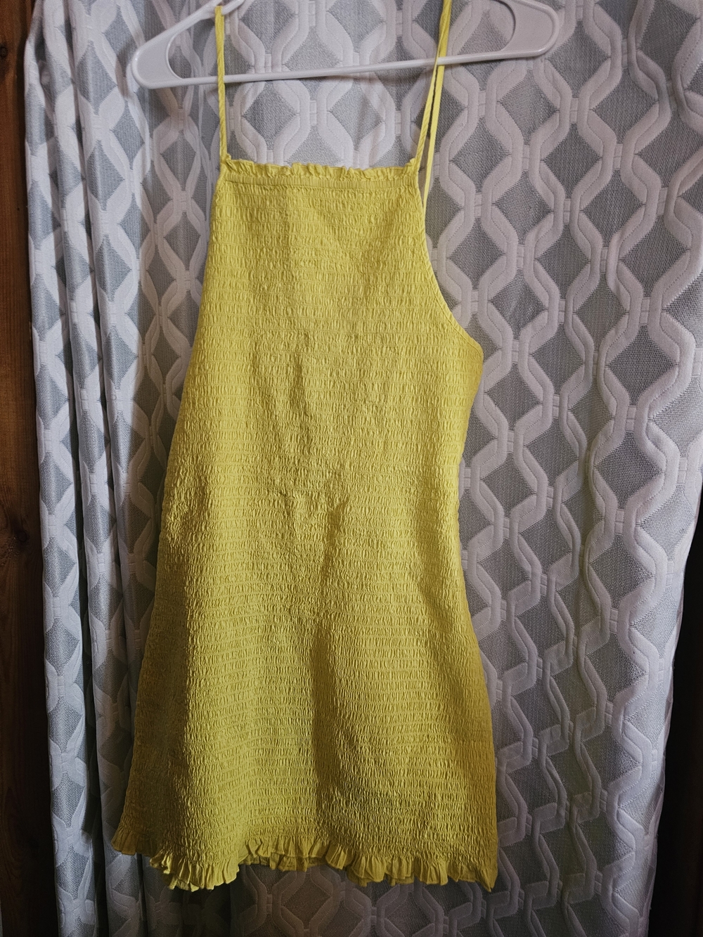 Free People Yellow Backless Sundress